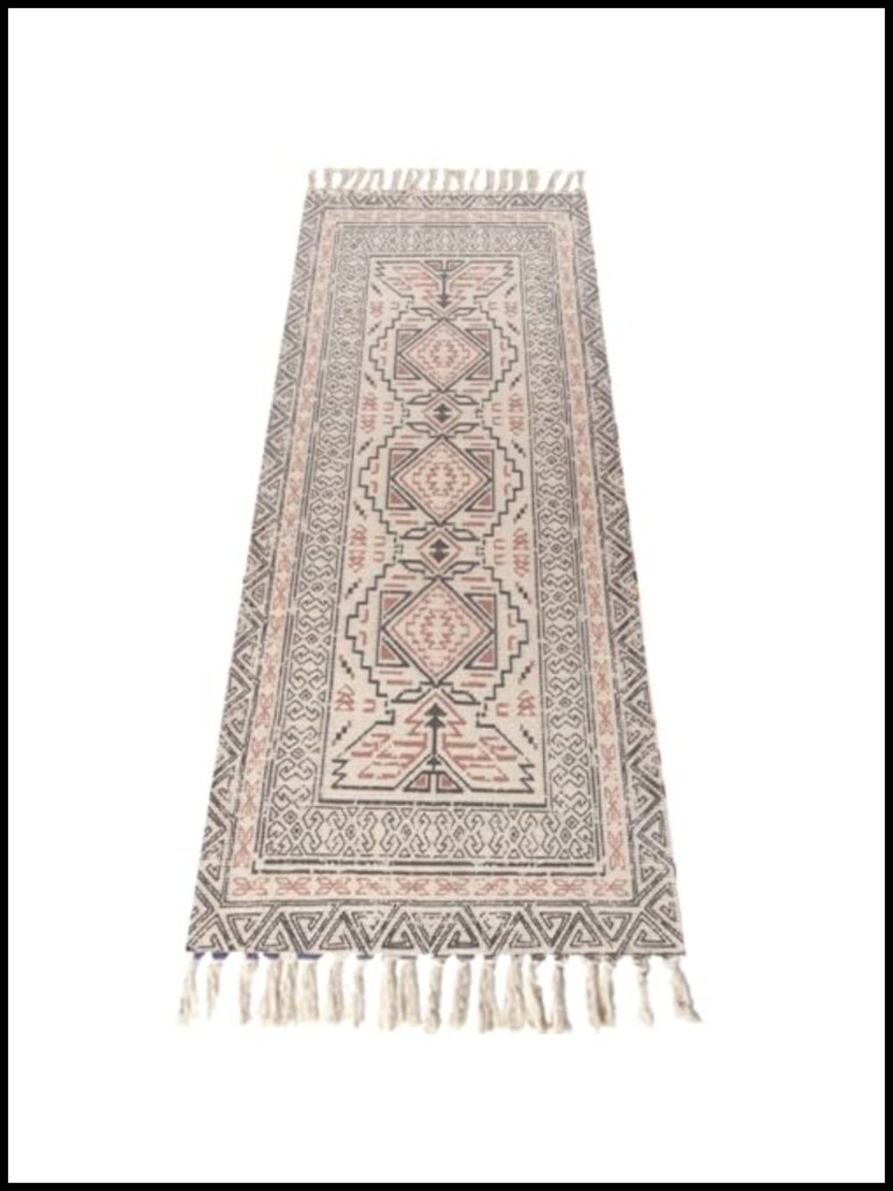 Handmade Organic Cotton Yoga Mat Non Slip Foldable Lightweight Exercise Rug